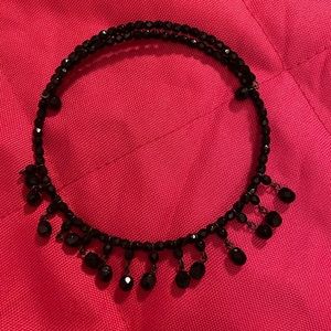 Black beaded choker
